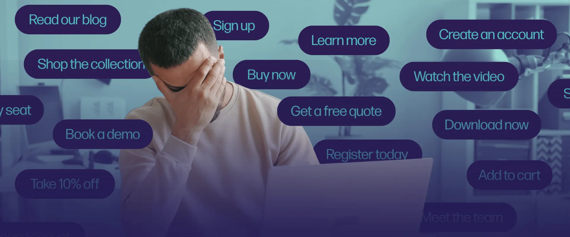 An Overwhelming Web: How Many Call-to-Action Buttons Are Too Many