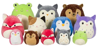 Collection of assorted Squishmallows plushies