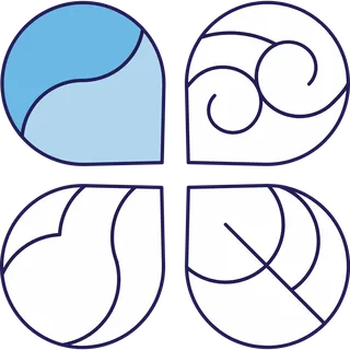Symbols of the four astrological elements