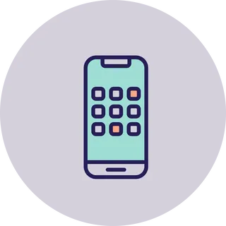An icon of a smartphone